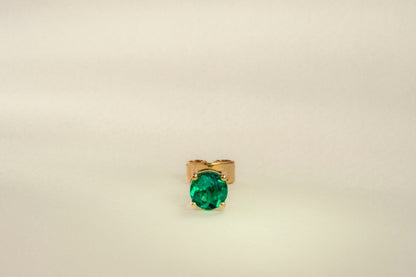 Arete topo solitario con esmeralda natural - ARA062 - Etherna