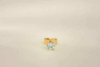 Topo solitario con diamante natural - ARO005 - Etherna